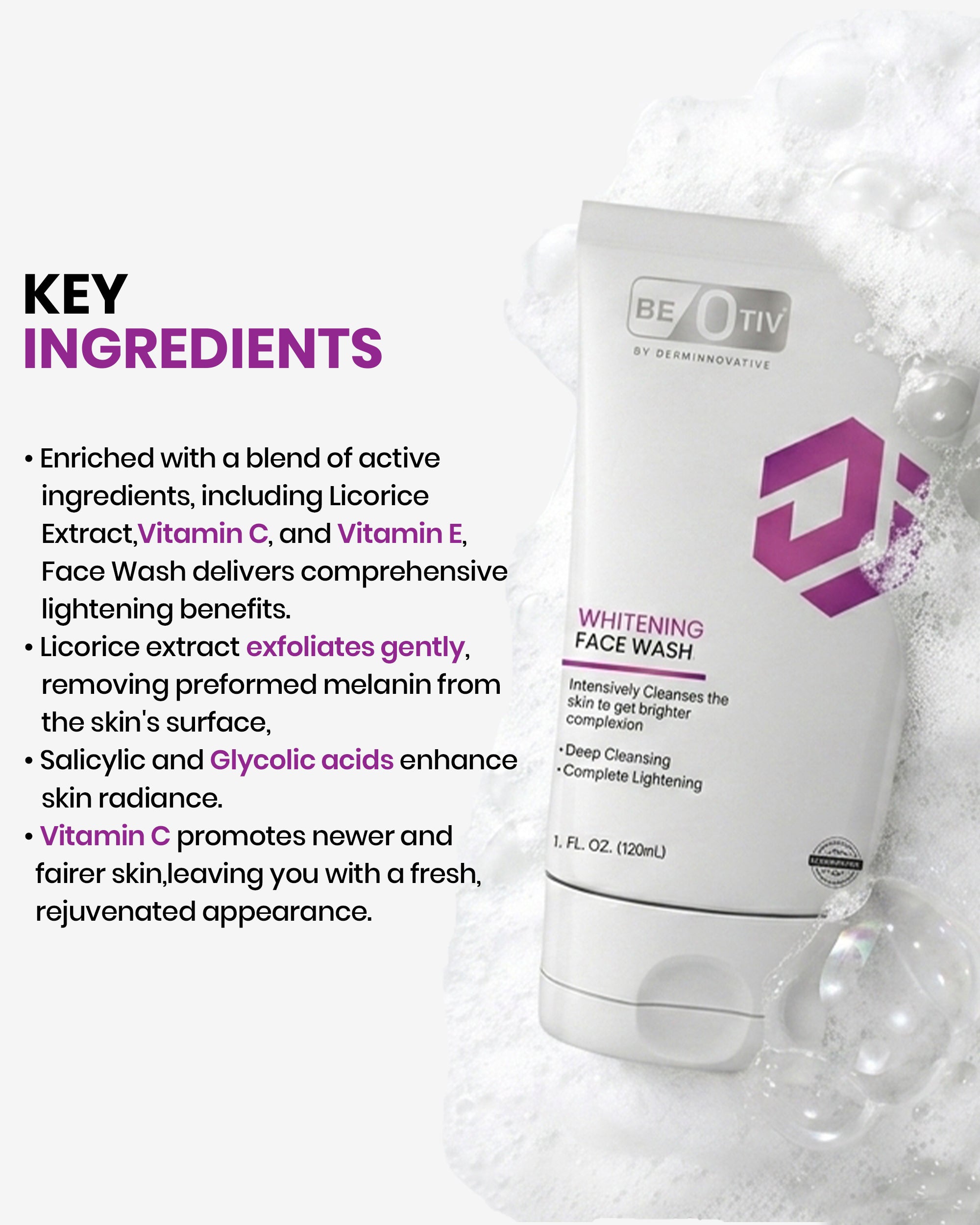 BEOTIV WHITENING FACE WASH