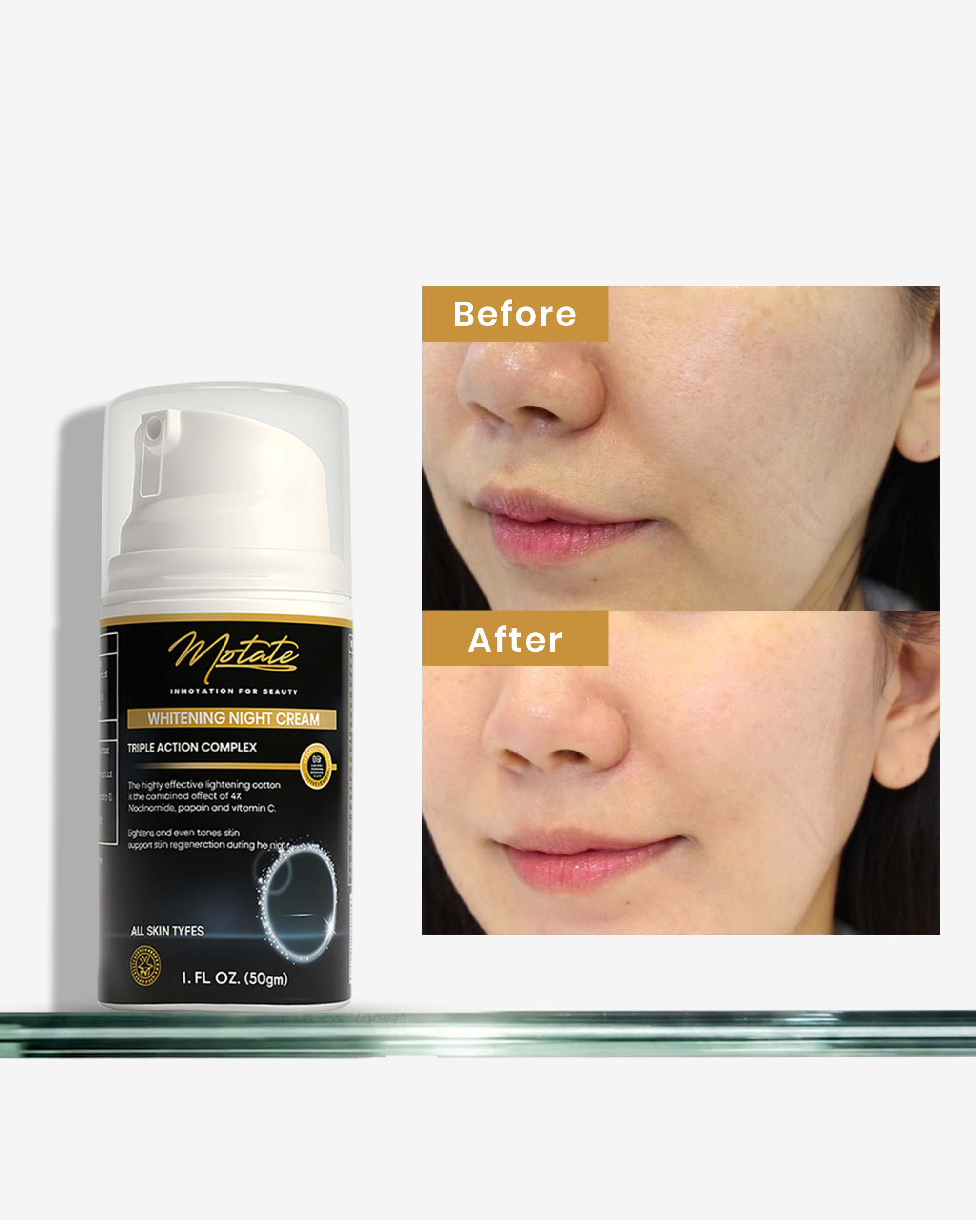 MOTATE WHITENING NIGHT CREAM
